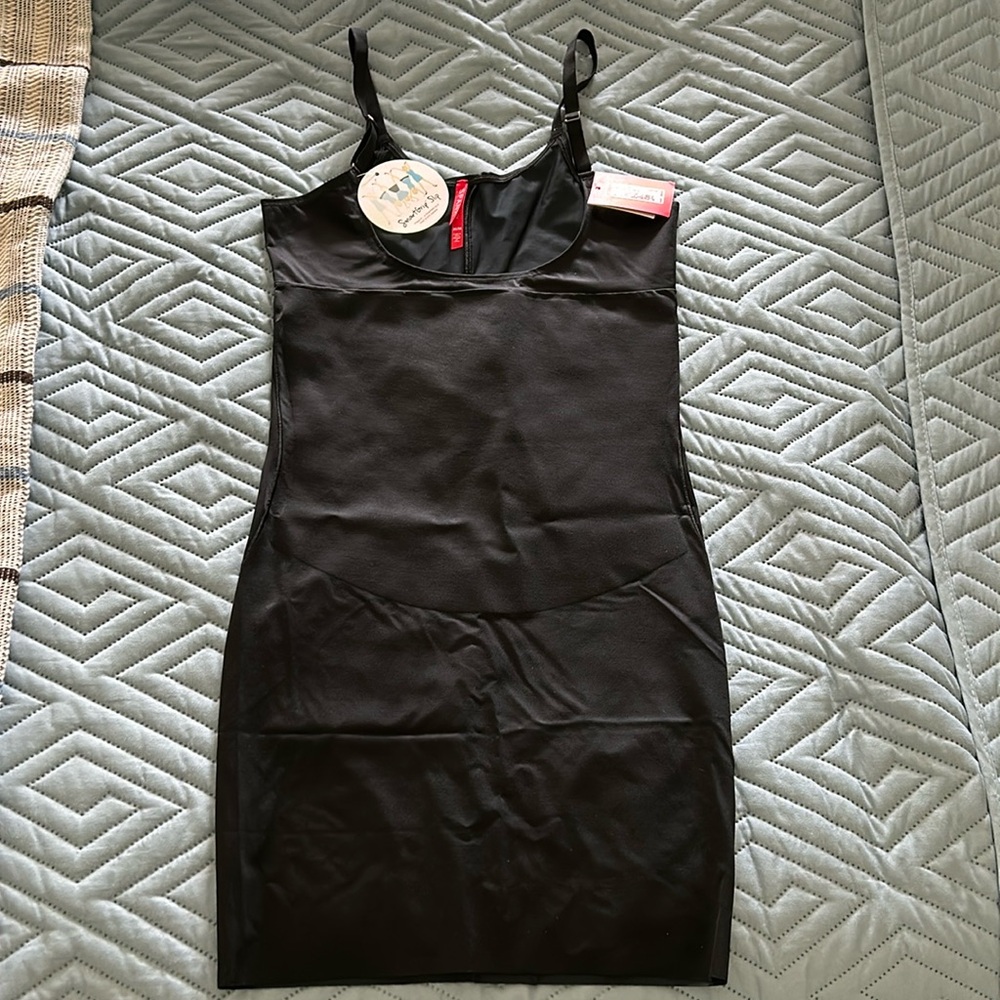 NWT Spanx Open Bust Full Slip Black Medium